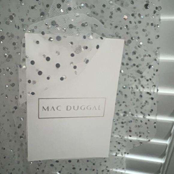 MacDuggal one shoulder mini tulle dress - Picture 8 of 13